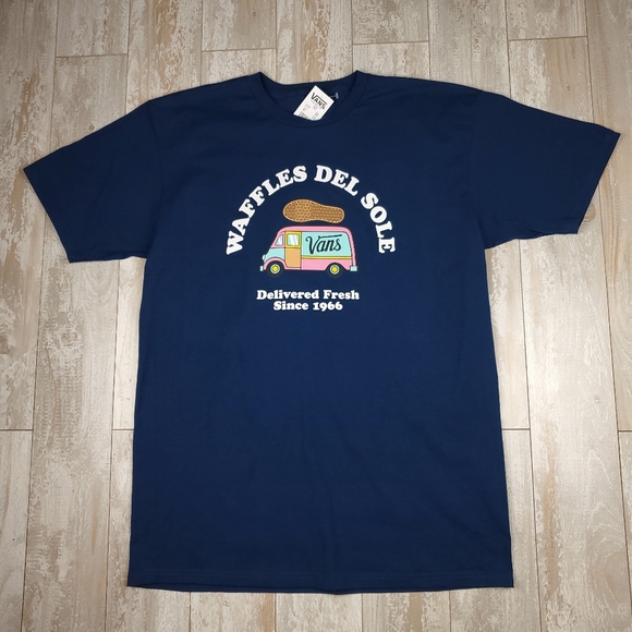 Vans Waffles del Sole Tee Navy - Picture 1 of 5